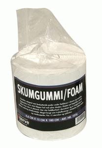 Aserve Skumgummi (foam) 0,6 x 12,5 x 180 cm. Latexfri.